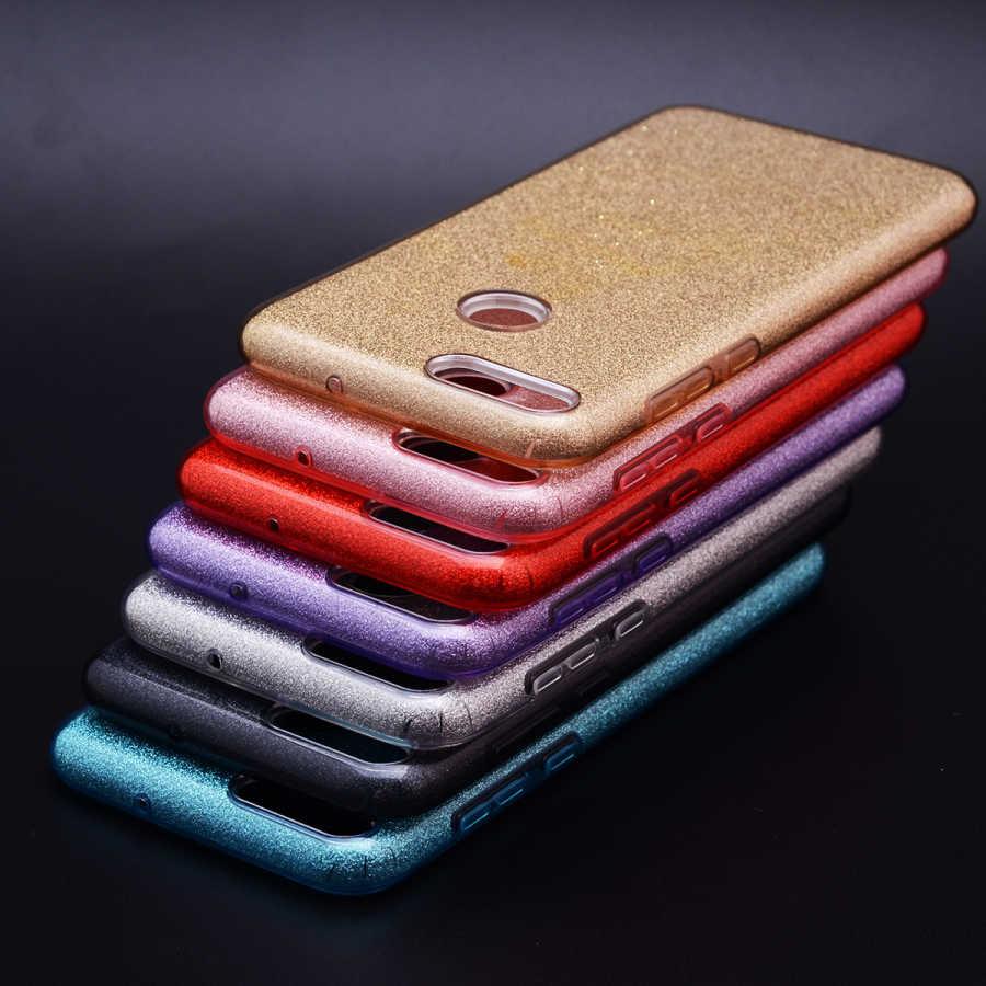 Huawei P Smart Kılıf Zore Shining Silikon Gold