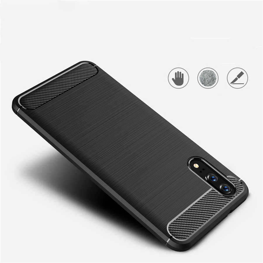 Huawei P20 Kılıf Zore Room Silikon Kapak Siyah