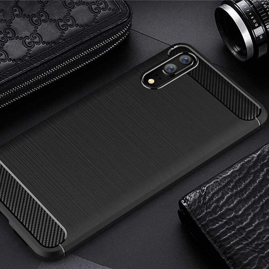 Huawei P20 Kılıf Zore Room Silikon Kapak Siyah