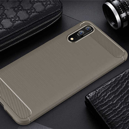 Huawei P20 Kılıf Zore Room Silikon Kapak Gri