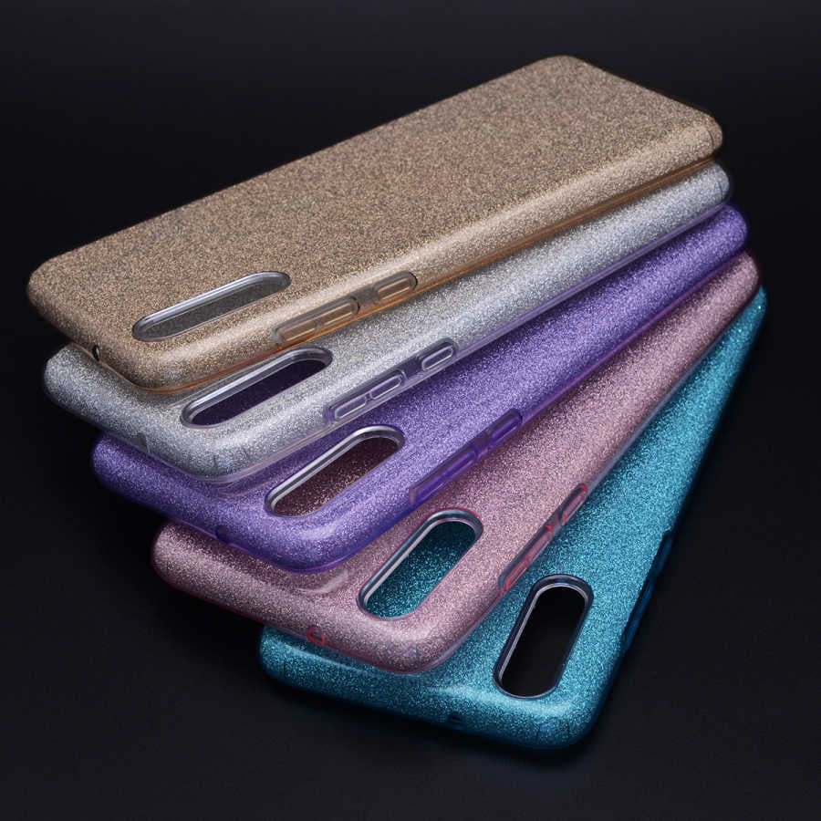 Huawei P20 Kılıf Zore Shining Silikon Gümüş