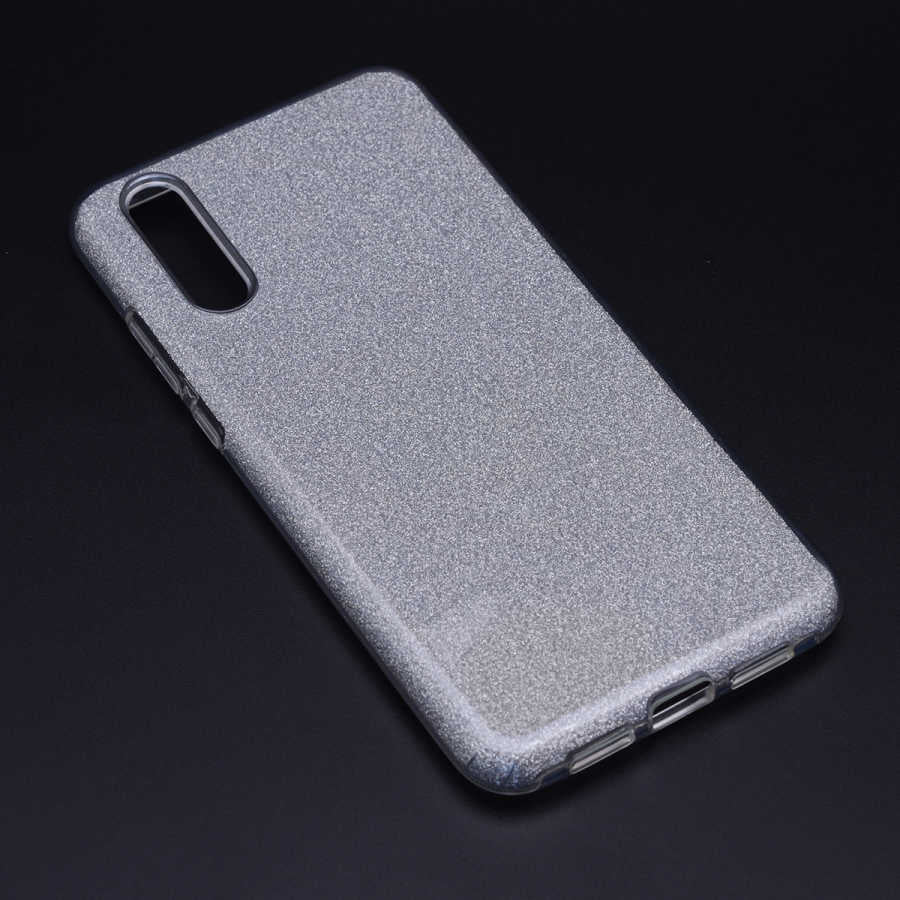 Huawei P20 Kılıf Zore Shining Silikon Gümüş