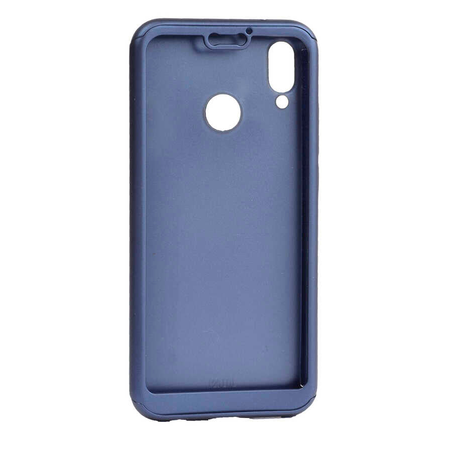 Huawei P20 Lite Kılıf Zore 360 3 Parçalı Rubber Kapak Lacivert
