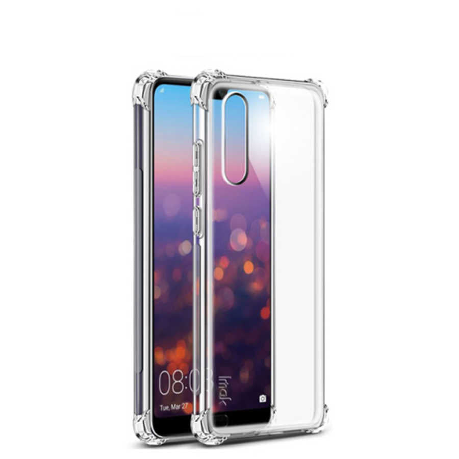 Huawei P20 Lite Kılıf Zore Nitro Anti Shock Silikon Renksiz