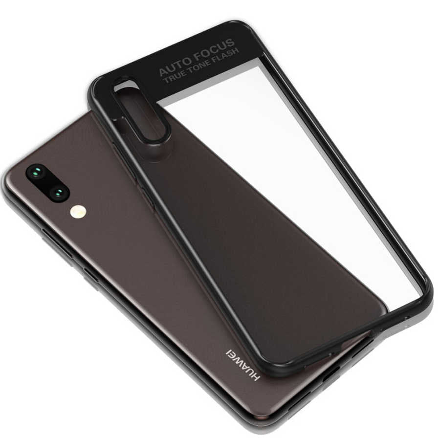 Huawei P20 Lite Kılıf Zore Buttom Kapak Mavi
