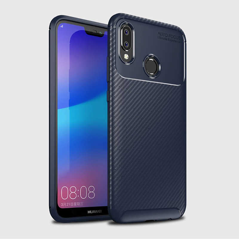 Huawei P20 Lite Kılıf Zore Negro Silikon Kapak Kahverengi