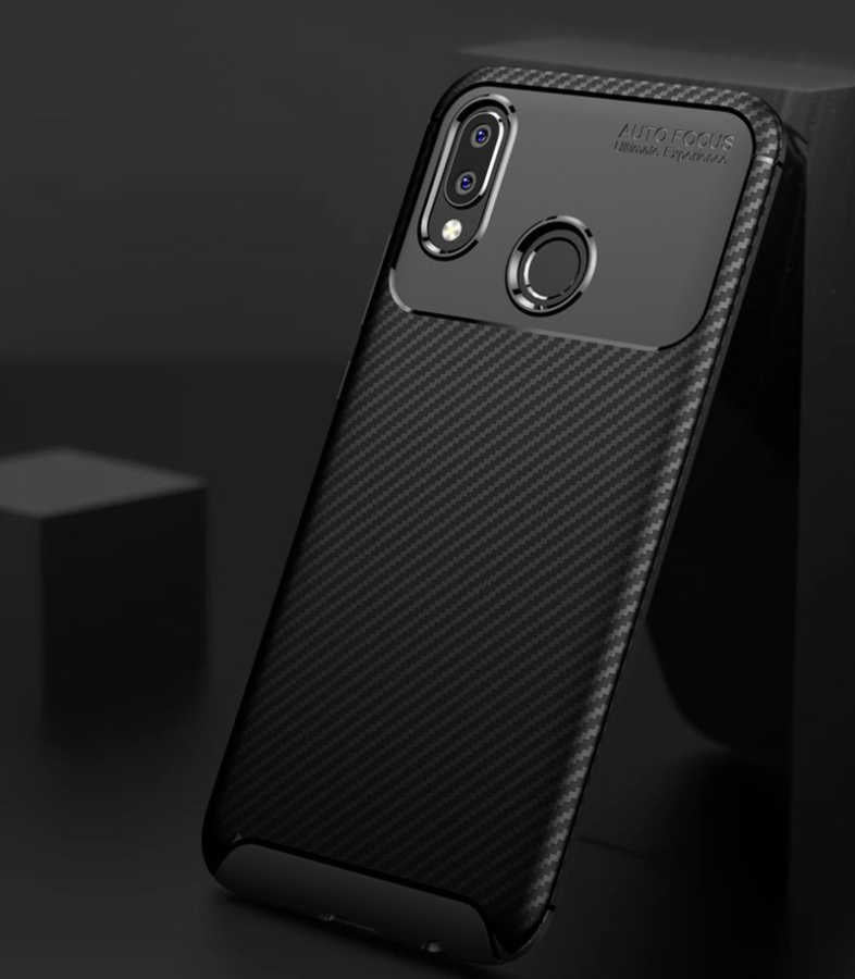 Huawei P20 Lite Kılıf Zore Negro Silikon Kapak Kahverengi