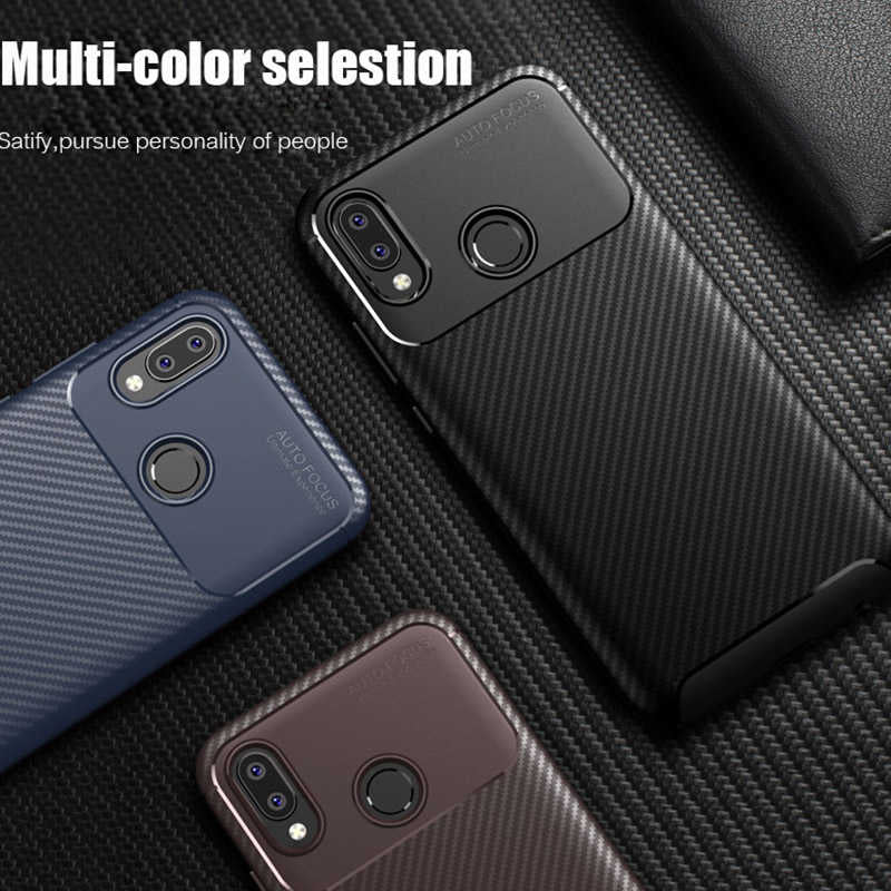 Huawei P20 Lite Kılıf Zore Negro Silikon Kapak Lacivert
