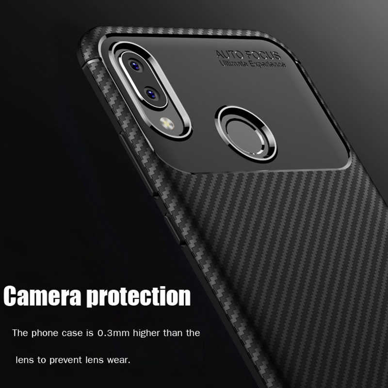 Huawei P20 Lite Kılıf Zore Negro Silikon Kapak Kahverengi