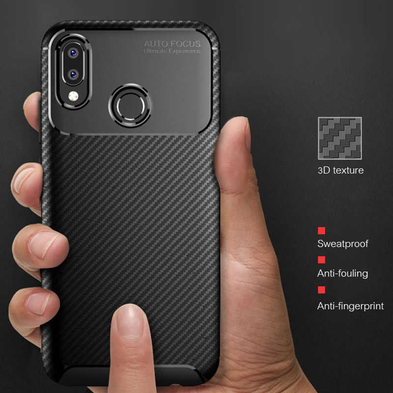 Huawei P20 Lite Kılıf Zore Negro Silikon Kapak Kahverengi