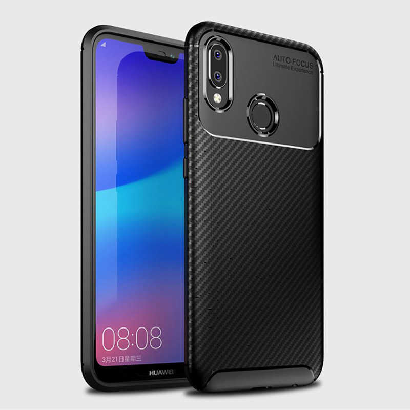 Huawei P20 Lite Kılıf Zore Negro Silikon Kapak Lacivert