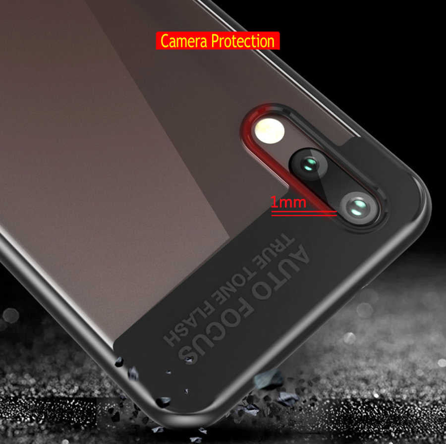 Huawei P20 Pro Kılıf Zore Buttom Kapak Kırmızı