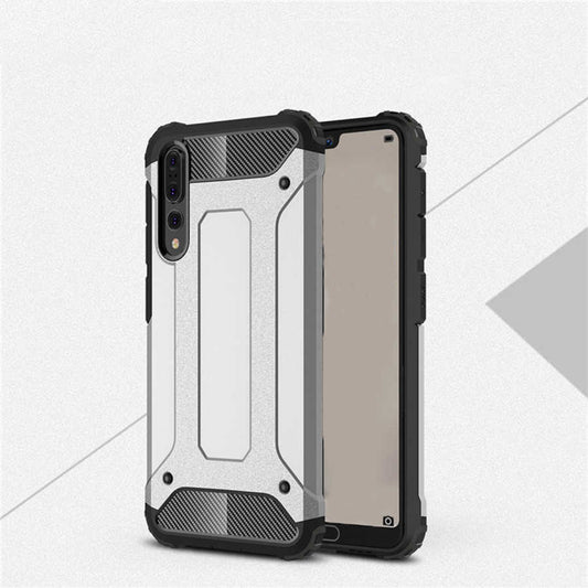 Huawei P20 Pro Kılıf Zore Crash Silikon Kapak Gri