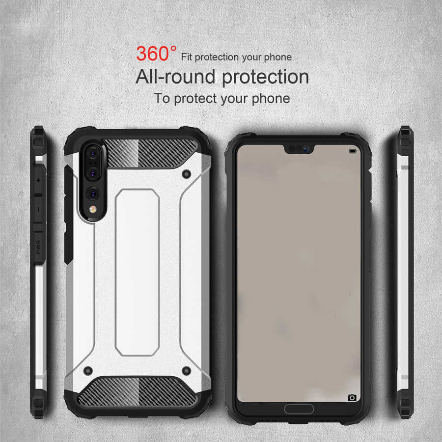 Huawei P20 Pro Kılıf Zore Crash Silikon Kapak Mavi