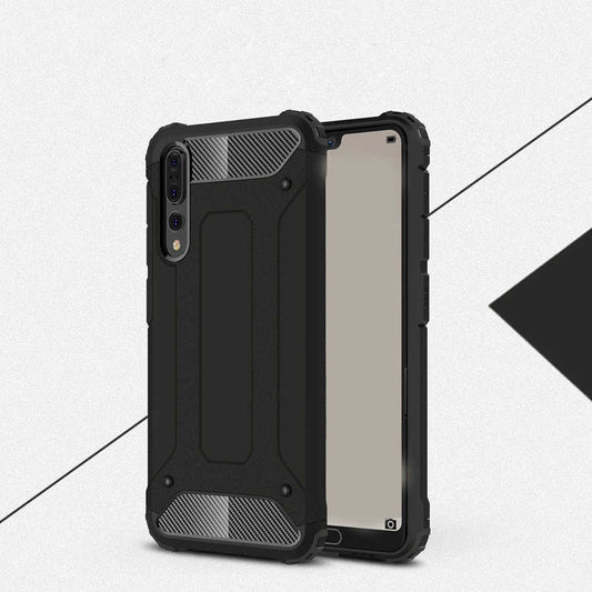 Huawei P20 Pro Kılıf Zore Crash Silikon Kapak Siyah