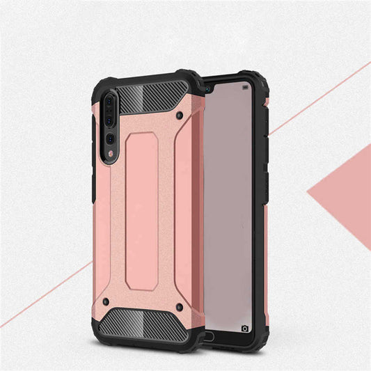 Huawei P20 Pro Kılıf Zore Crash Silikon Kapak Rose Gold