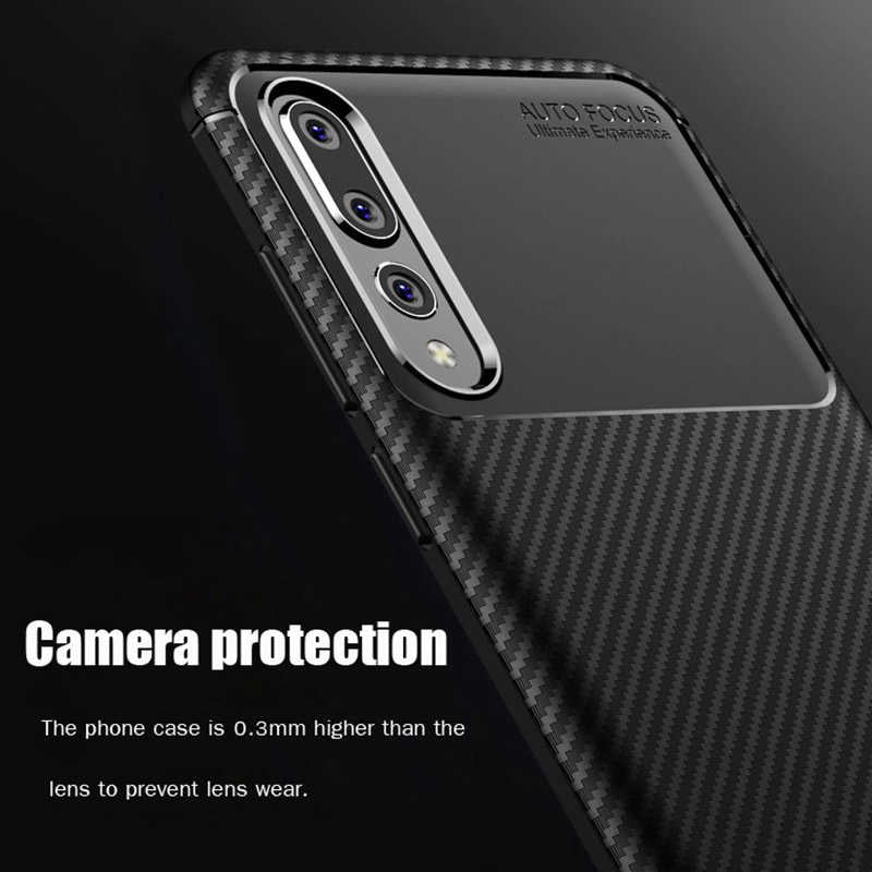 Huawei P20 Pro Kılıf Zore Negro Silikon Kapak Lacivert