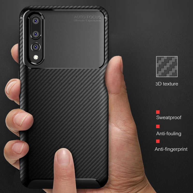 Huawei P20 Pro Kılıf Zore Negro Silikon Kapak Lacivert