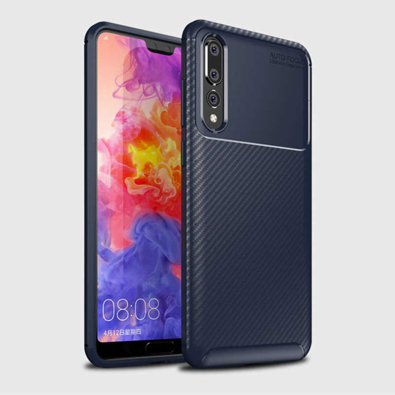 Huawei P20 Pro Kılıf Zore Negro Silikon Kapak Lacivert