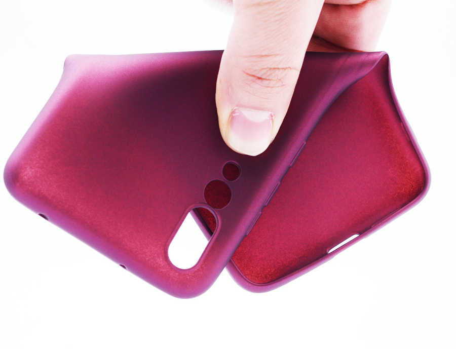 Huawei P20 Pro Kılıf Zore Premier Silikon Kapak Mürdüm