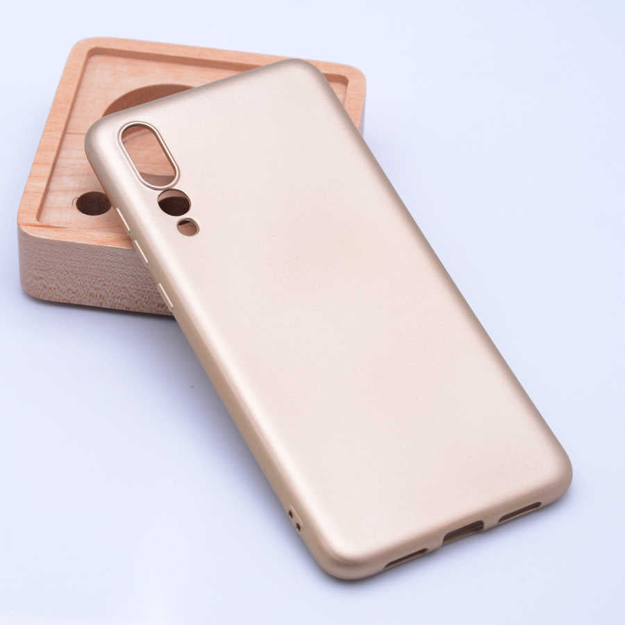Huawei P20 Pro Kılıf Zore Premier Silikon Kapak Gold