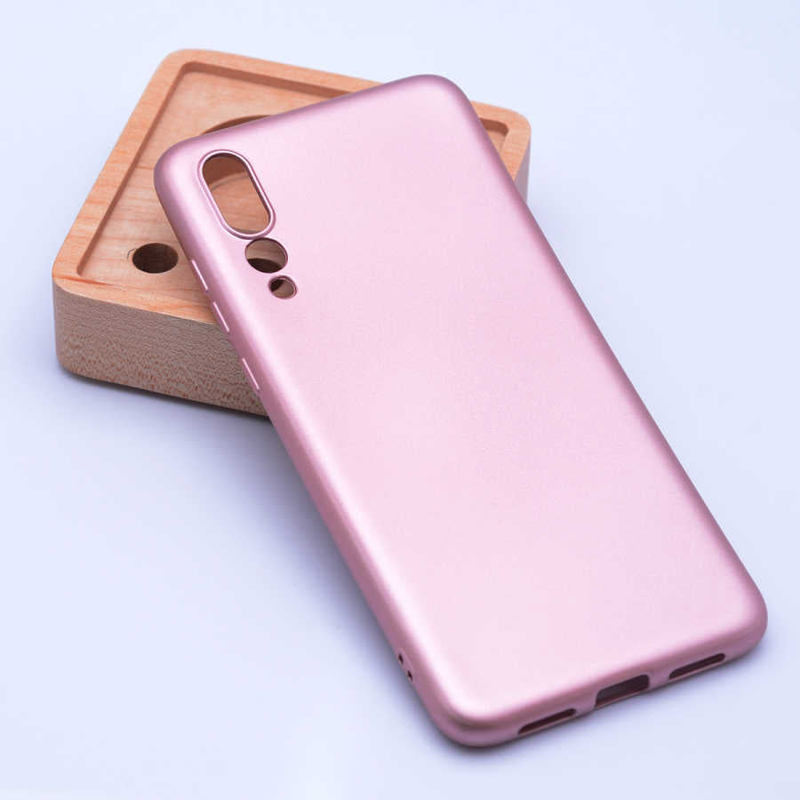 Huawei P20 Pro Kılıf Zore Premier Silikon Kapak Rose Gold