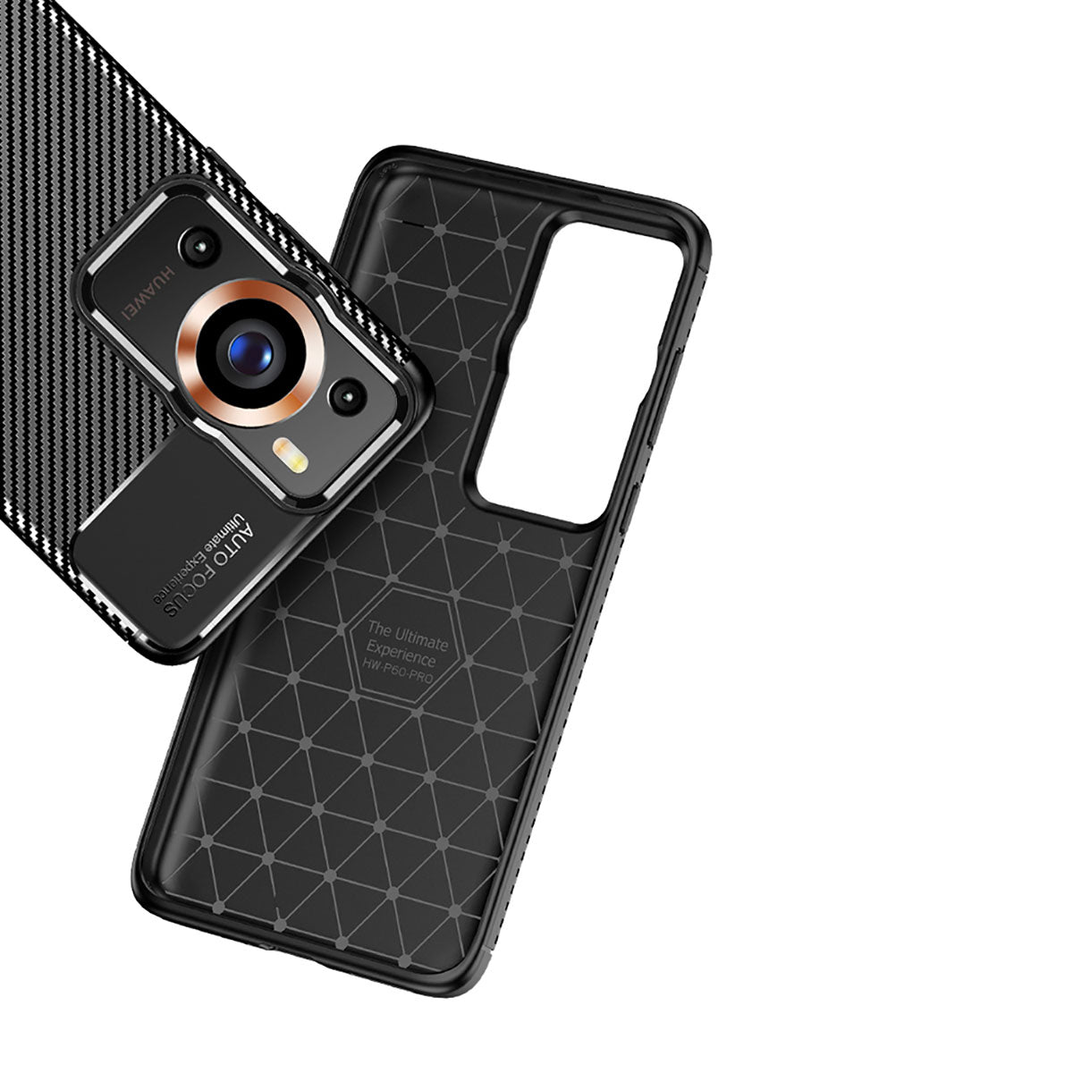 Huawei P60 Pro Kılıf Zore Negro Silikon Kapak Siyah