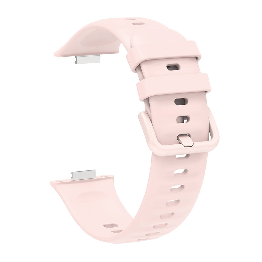 Huawei Watch Fit 3 Band Serisi Klasik Kordon Silikon Strap Kayış Starlight