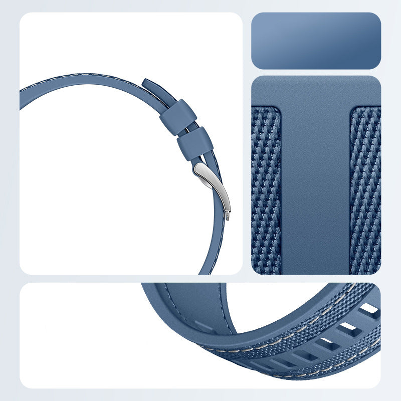 Huawei Watch GT 5 Zore KRD-128 Silikon Kordon Krem