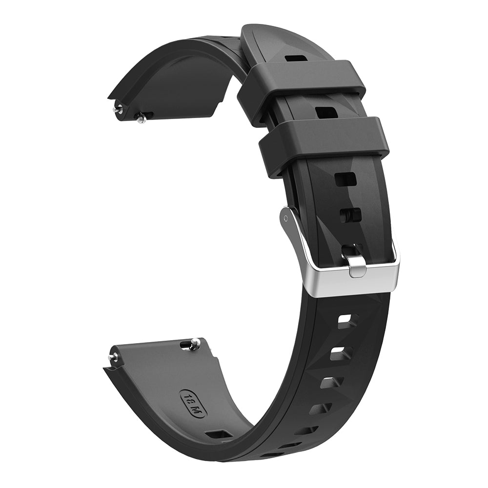 Huawei Watch GT5 Pro 42mm Zore KRD-129 Silikon Kordon Strap Kayış Siyah