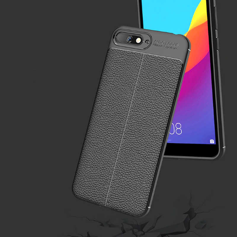Huawei Y6 2018 Kılıf Zore Niss Silikon Kapak Lacivert