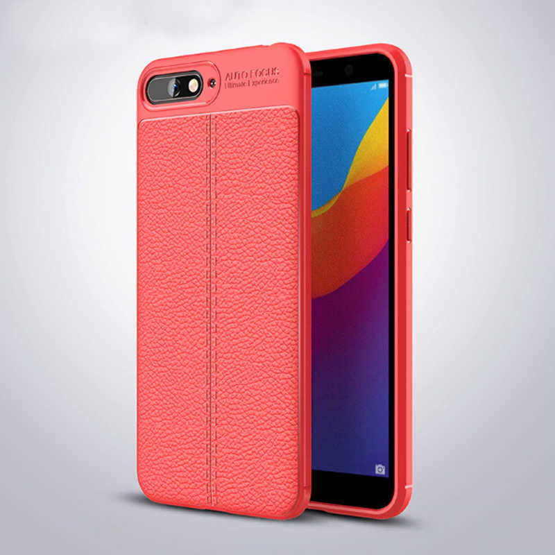 Huawei Y6 2018 Kılıf Zore Niss Silikon Kapak Kırmızı