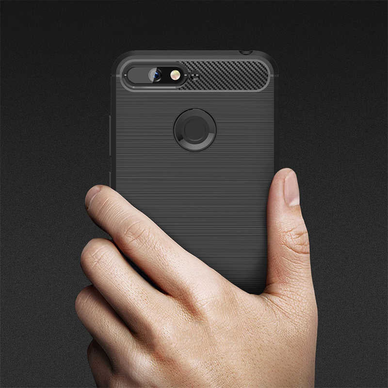 Huawei Y6 2018 Kılıf Zore Room Silikon Kapak Lacivert