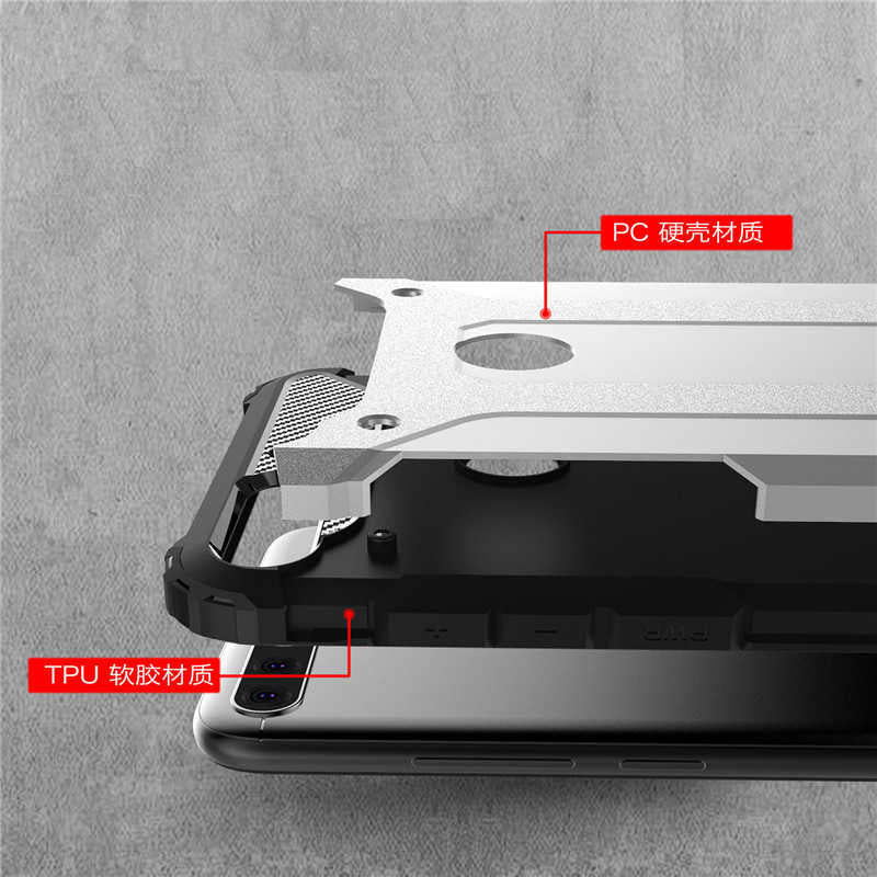 Huawei Y7 2018 Kılıf Zore Crash Silikon Kapak Gri