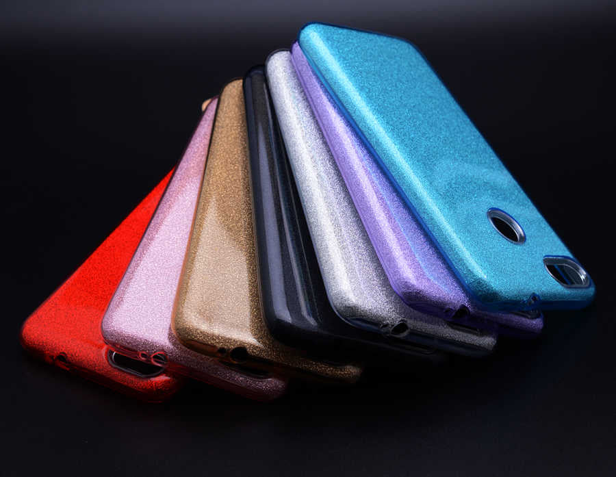 Huawei Y7 2018 Kılıf Zore Shining Silikon Mor