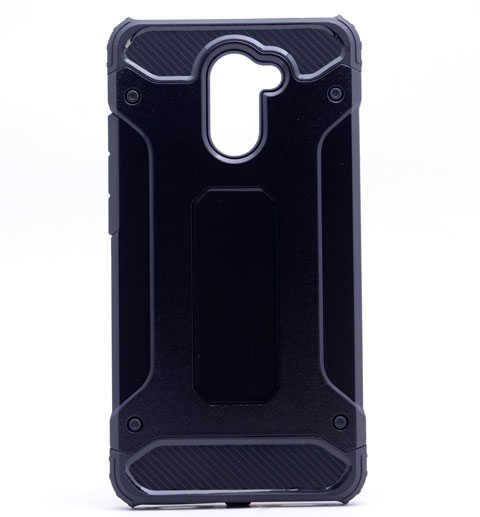 Huawei Y7 Prime Kılıf Zore Crash Silikon Kapak Siyah