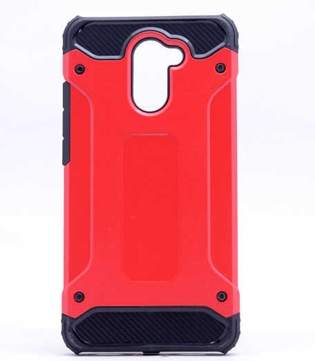 Huawei Y7 Prime Kılıf Zore Crash Silikon Kapak Kırmızı