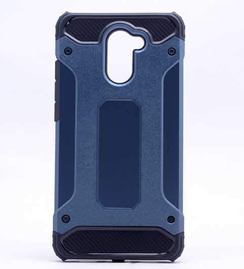 Huawei Y7 Prime Kılıf Zore Crash Silikon Kapak Lacivert