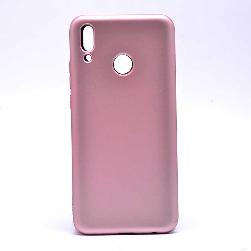 Huawei Y9 2019 Kılıf Zore Premier Silikon Kapak Rose Gold