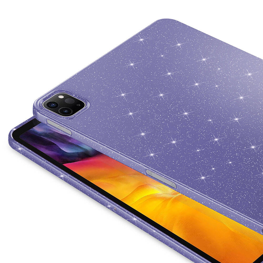iPad Pro 11 2020 (2.Nesil) Simli Parlak Görünümlü Zore Tablet Koton Kılıf Siyah
