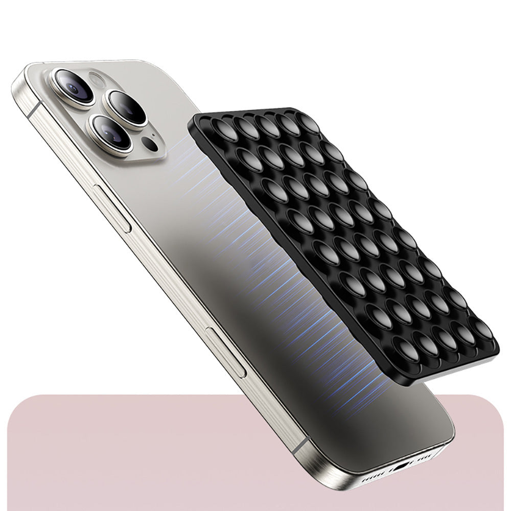 Kare Öpücük 01 Silikon Telefon Tutucu Pembe