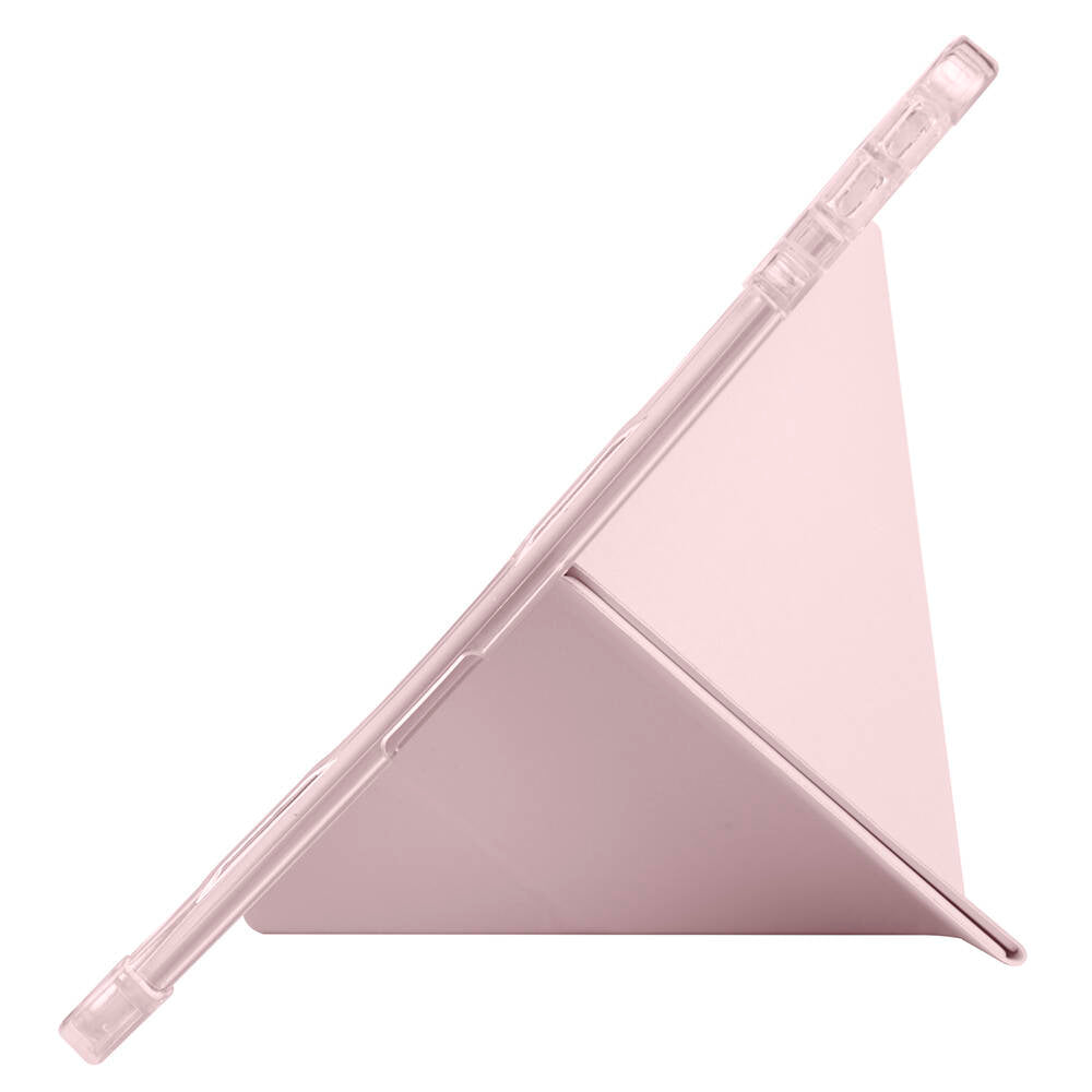 Lenovo M11 TB-330FU Kılıf Zore Tri Folding Kalem Bölmeli Standlı Kılıf Kırmızı