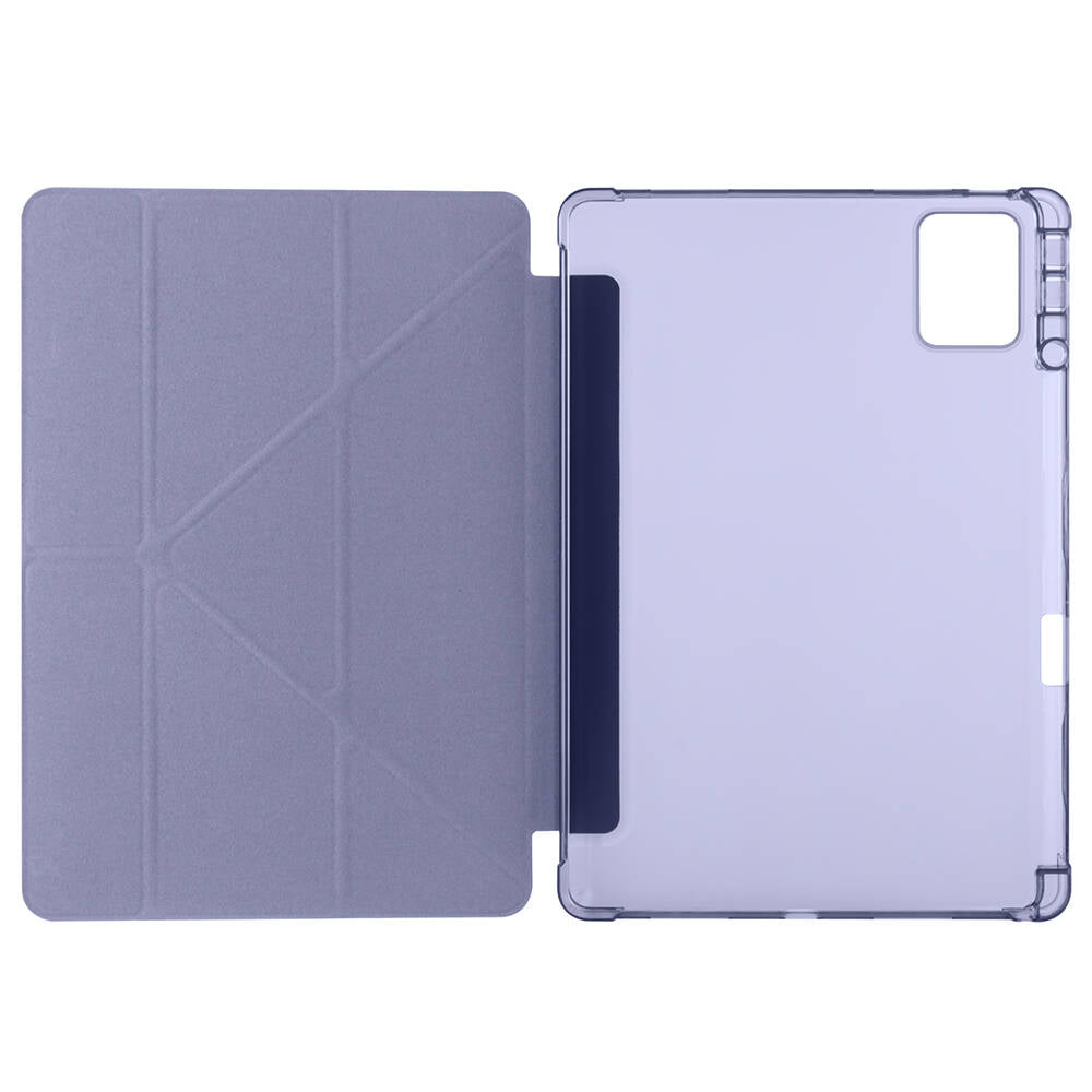 Lenovo M11 TB-330FU Kılıf Zore Tri Folding Kalem Bölmeli Standlı Kılıf Kırmızı