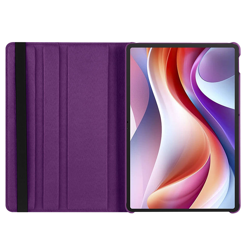 Lenovo M11 TB-330FU Zore Dönebilen Standlı Kılıf Mor