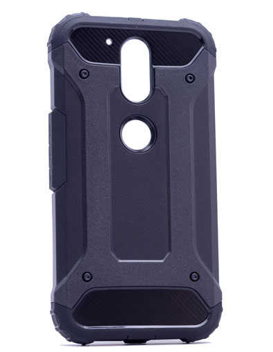 Lenovo Moto G4 Kılıf Zore Crash Silikon Kapak Siyah