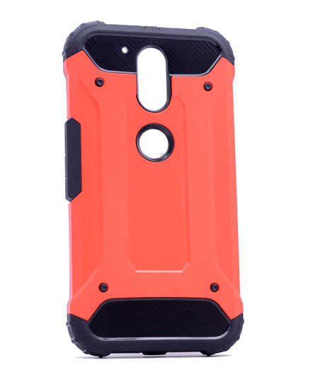 Lenovo Moto G4 Kılıf Zore Crash Silikon Kapak Kırmızı