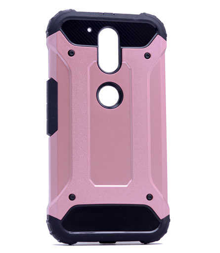 Lenovo Moto G4 Kılıf Zore Crash Silikon Kapak Rose Gold