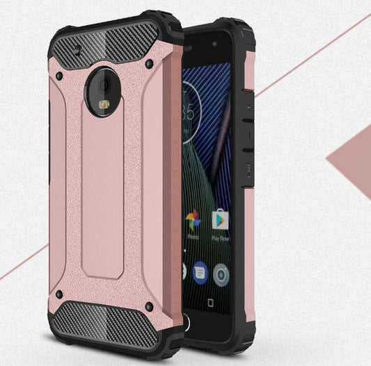 Lenovo Moto G5S Plus Kılıf Zore Crash Silikon Kapak Rose Gold