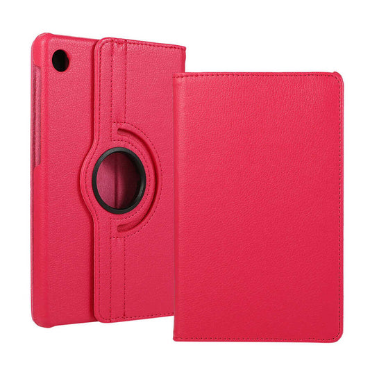 Lenovo Tab M10 TB-328F 3. Jenerasyon Zore Dönebilen Standlı Kılıf Pembe Koyu