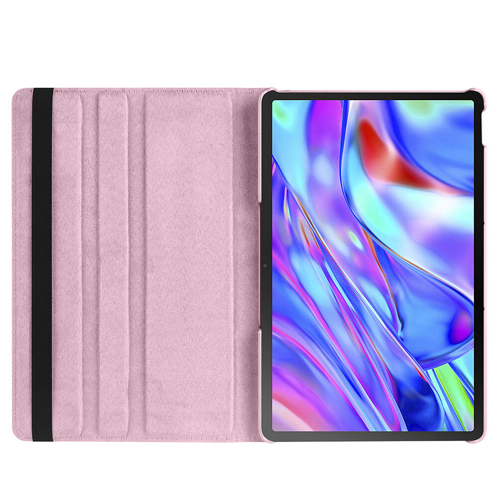 Lenovo Tab P11 11.5 (2.Nesil) TB350UF Zore Dönebilen Standlı Kılıf Pembe